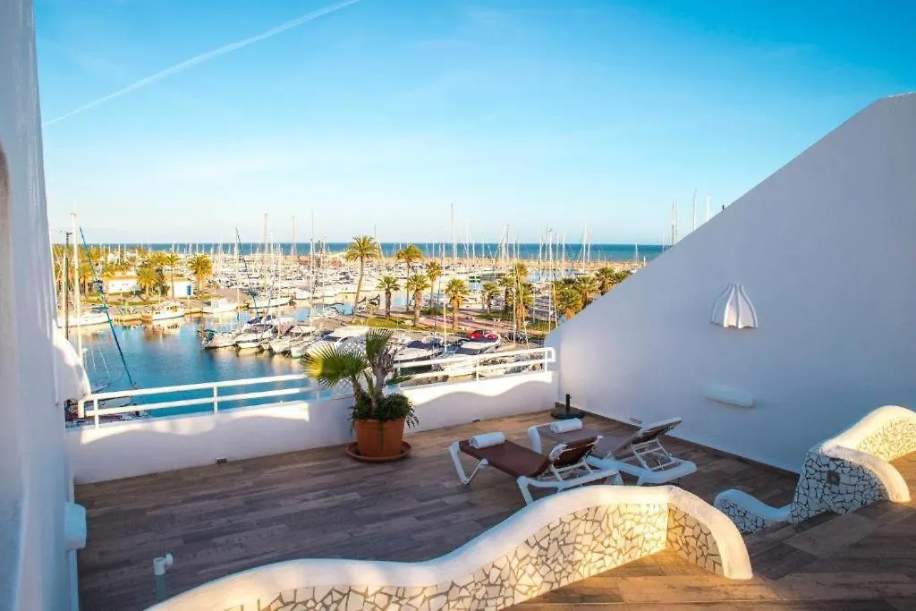 Nordic 1 Bedroom Apartment On Island Complex In Marina Harbour Benalmadena