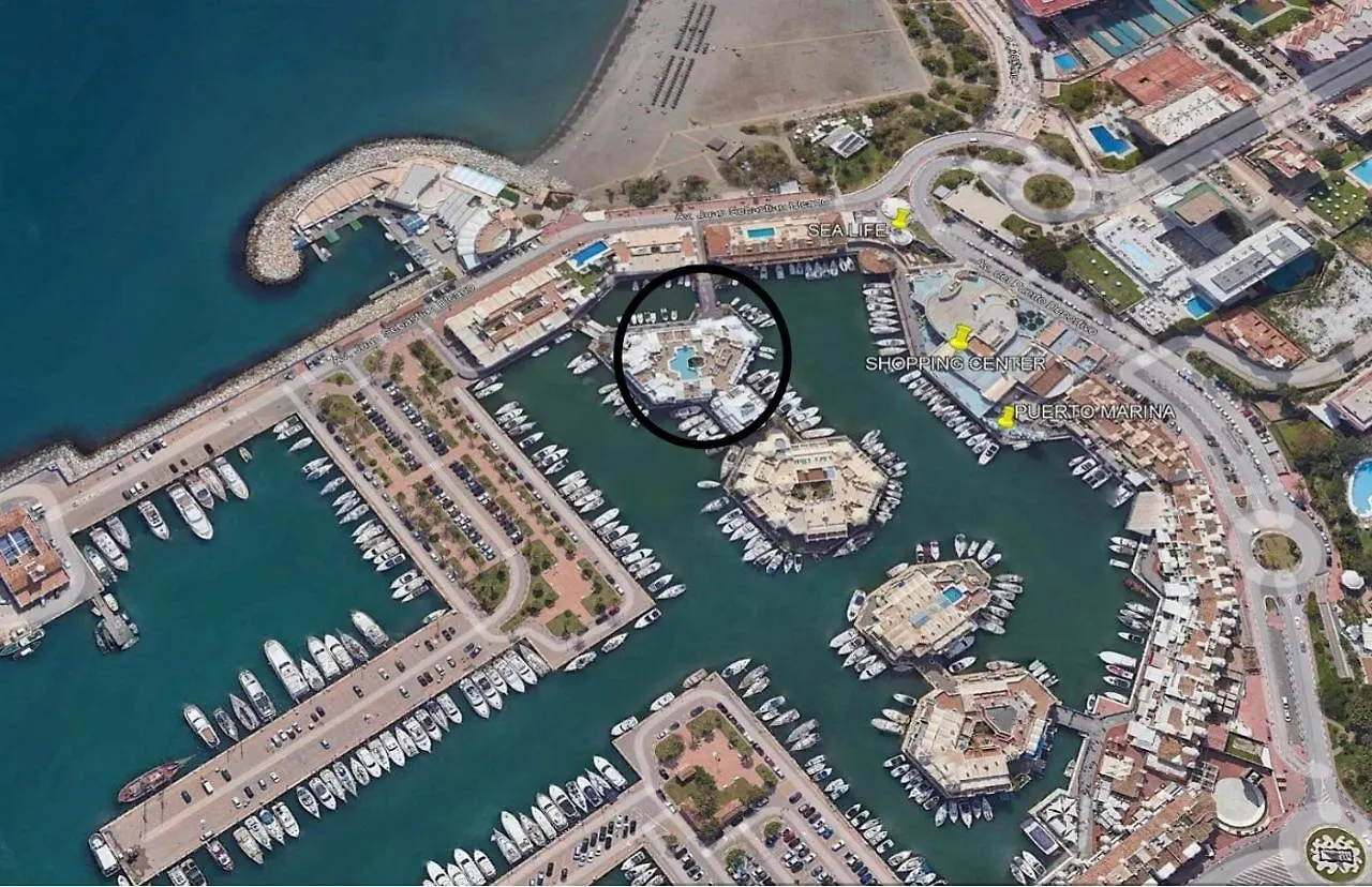 Nordic 1 Bedroom Apartment On Island Complex In Marina Harbour Benalmadena