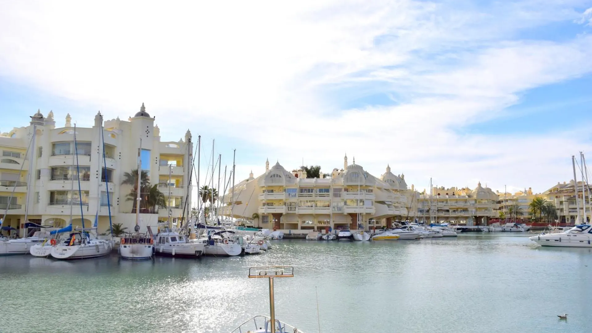 Nordic 1 Bedroom Apartment On Island Complex In Marina Harbour Benalmadena Spain